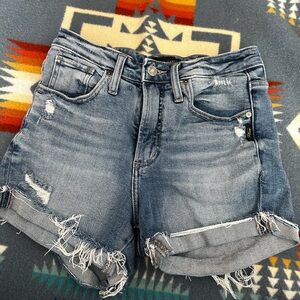 Silver Jean Shorts